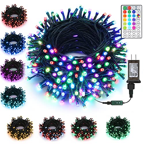 Joomer Color Changing Christmas Lights, 98ft 300 LED RGB Xmas Tree Lights,Fairy Twinkle Lights for Indoor Outdoor Christmas, Home, Garden, Party, Trees Decorations