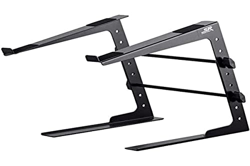 Monoprice Stage Right Series DJ Laptop Stand  with Adjustable Height Portable Holds Mixers Controllers up to 8.0lbs (625916)