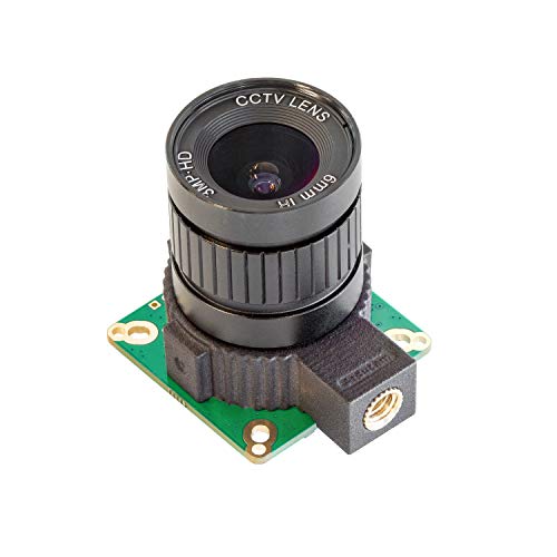 Arducam 12.3MP IMX477 HQ Camera Module with 6mm CS Lens and Tipod Mount Compatible with Jetson Nano，Xavier NX and NVIDIA Orin NX/AGX Orin, and Raspberry Pi CM3/3+ and CM4