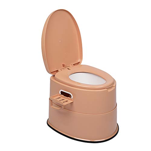 Portable Camping RV Toilet Travel Porta Potty w/Detachable Inner Bucket & Removable Paper Holder,for Car,Hiking, Boating, Caravan, Campsite, Hospital