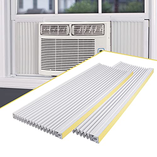 LBG Products Air Conditioner Side Panel Kit for Window AC Units, Fits Up to 17″ H x 10″ W,Double Layers Window AC Side Panels Kit for Window Air Conditioner Replacement Screen,2 Pack
