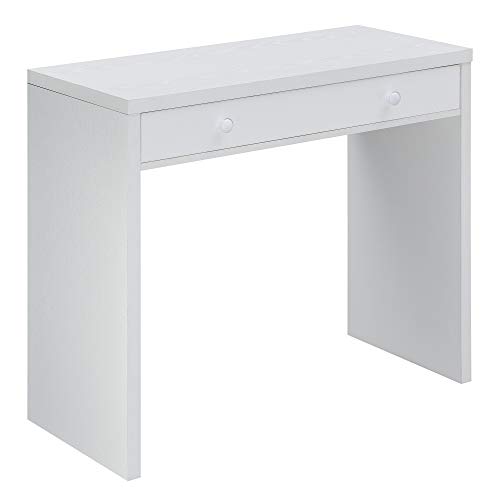 Convenience Concepts Northfield Desk with Drawer, White