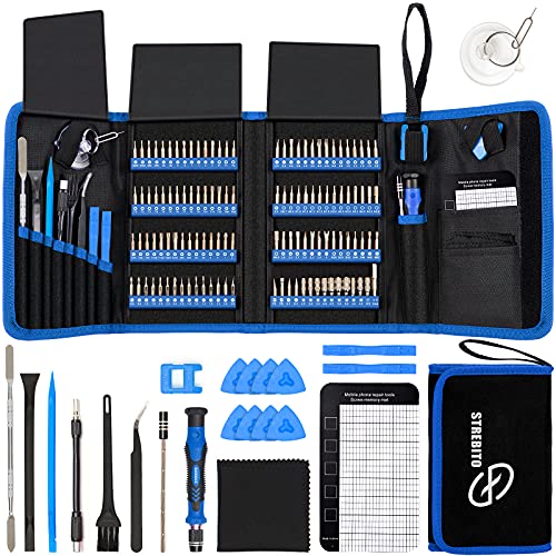 STREBITO Screwdriver Sets 142-Piece Electronics Precision Screwdriver with 120 Bits Magnetic Repair Tool Kit for iPhone, MacBook, Computer, Laptop, PC, Tablet, PS4, Xbox, Nintendo, Game Console | The Storepaperoomates Retail Market - Fast Affordable Shopping