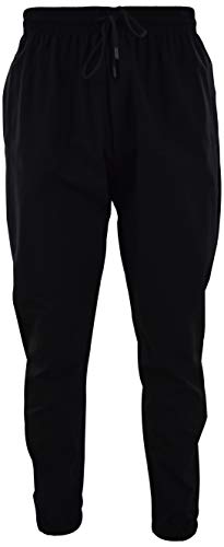 ChoiceApparel Mens Stretchable Water Resistant Windbreaker Workout Pants (2X-Large, 076-Black)