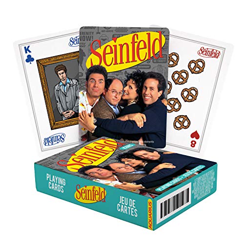 AQUARIUS Seinfeld Playing Cards – Seinfeld Icons Themed Deck of Cards for Your Favorite Card Games – Officially Licensed Seinfeld Merchandise & Collectibles