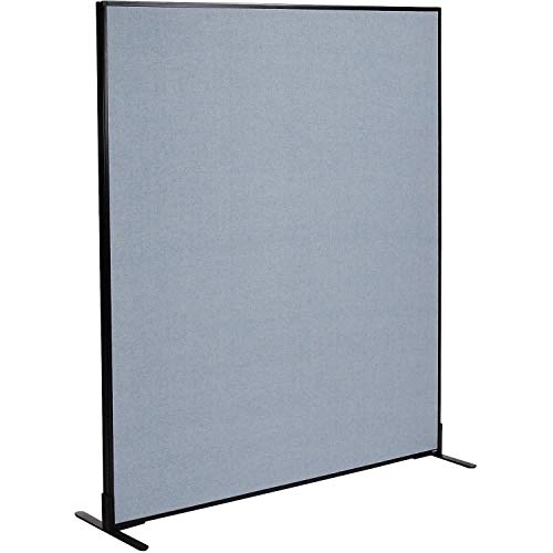 60-1/4″W x 96″ H Freestanding Office Partition Panel, Blue