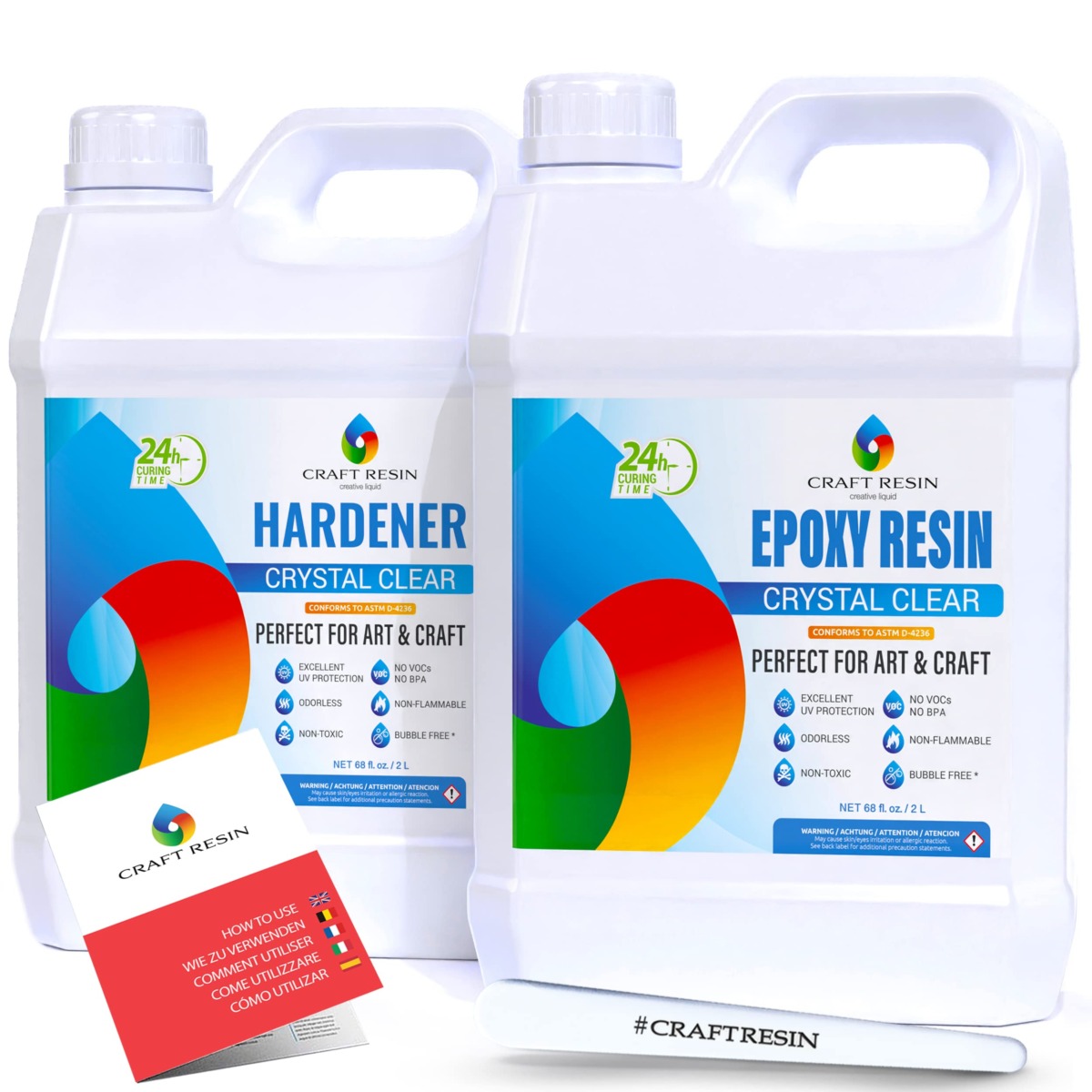 Craft Resin 1 Gallon Epoxy Resin Kit – Crystal Clear Epoxy Resin Kit & Hardener for DIY Art, Mold Casting, Jewelry Making, Coasters, Table Top, Countertop Coating – Food Safe, Heat & UV Resistant | The Storepaperoomates Retail Market - Fast Affordable Shopping