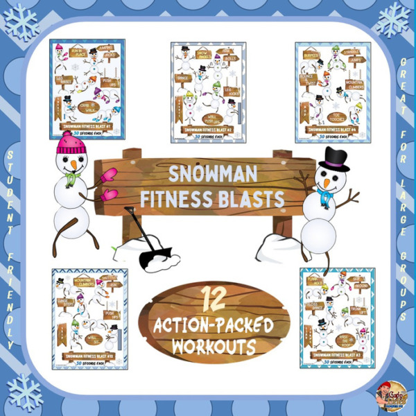 Snowman Fitness Blasts- 12 ACTION-PACKED Workouts