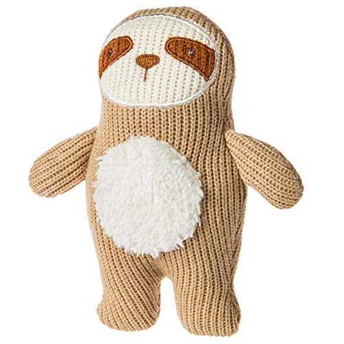 Mary Meyer Knitted Nursery Rattle Soft Toy, 7-Inches, Sloth