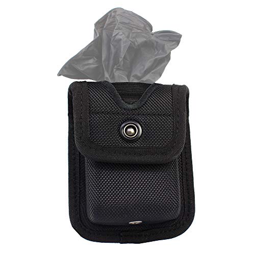 ROCOTACTICAL Nylon Pager/Glove Pouch, Molded Glove Pouch for Duty Belt,Protective for Most Compact pagers or Gloves, Snap Closure, EMT Pager Glove Pouch
