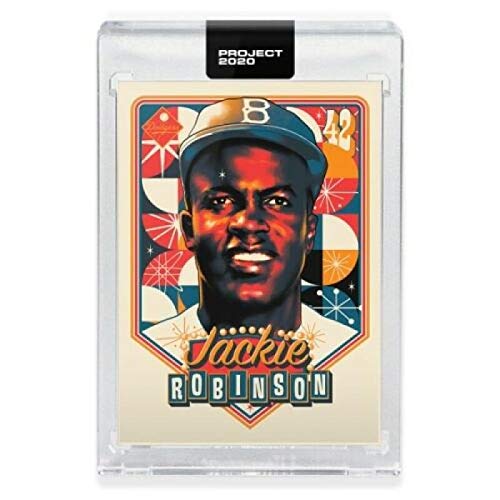 2020 Topps Project 2020 Baseball #156 Jackie Robinson Brooklyn Dodgers Artist Matt Taylor 1952 Topps Online Exclusive Limited Production