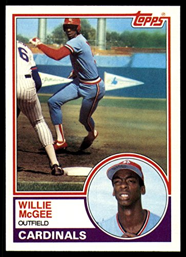 1983 Topps Baseball #49 Willie McGee RC Rookie Card St. Louis Cardinals Official MLB Trading Card From The Topps Company in Raw (EX or Better) Condition