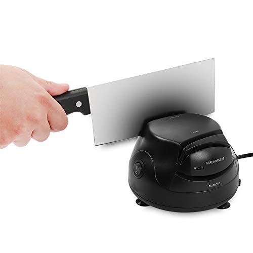 HOG Electric Knife Sharpener – 3-in-1, Quick, Multifunction, Simple and Safe, Stronger and Durable, Ultra-Sharp, Suction Cup Rubber