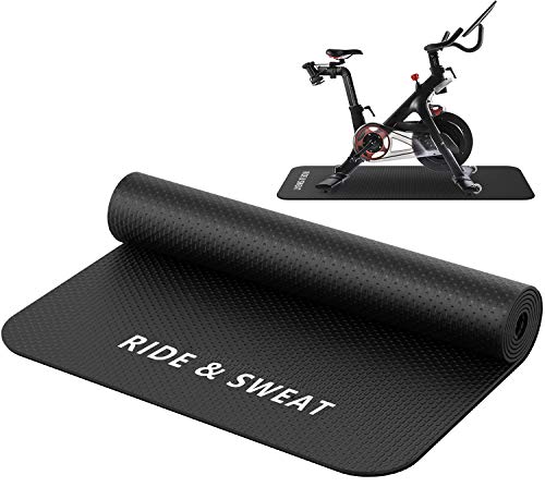 Naisi Heavy Duty Indoor Exercising Bike Mat Compatible with Peloton Bike and Bike +