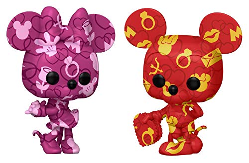 Funko Pop! Artist Series: Disney Treasures from The Vault – Mickey and Minnie Mouse (2 Pack), Amazon Exclusive, Multicolor