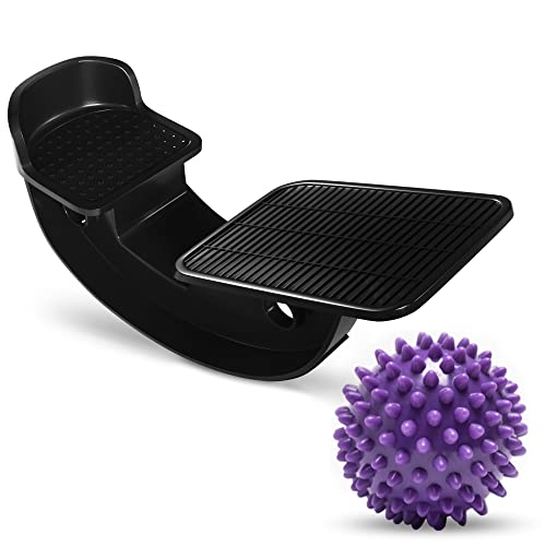 ProHeal Achilles Tendonitis Relief Foot Rocker – Calf Stretcher with Spiked Ball Massager – for Plantar Fasciitis – Calf, Foot, Heel, and Ankle Stretcher – Lower Leg Pain