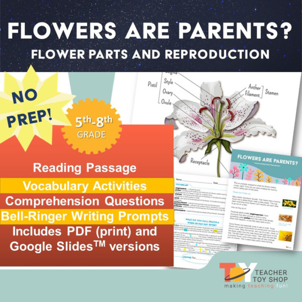 Parts of a Flower and Plant Reproduction Activities | Distance Learning