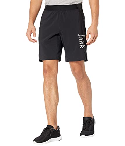 Reebok Men’s Standard Epic Lightweight Training Shorts, Black, X-Large