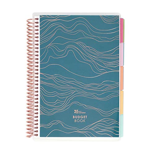 Erin Condren Coiled A5 Planner – Budget Book, Perfect for Easy, Effortless Budgeting, Featuring Savings Tracker, Spending Summaries, Debt Trackers, and More. Boost Productivity