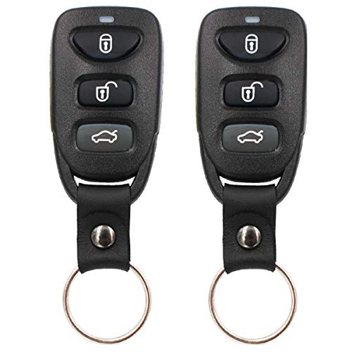 4 Buttons Key Fob Remote Control Case Shell Replacement OSLOKA423T for Hyundai 2007-2015 Sonata Kia 2010-2014 Forte 2008-2017 Elantra 2006-2010 Optima 2007-2009 Spectra (2PCS)