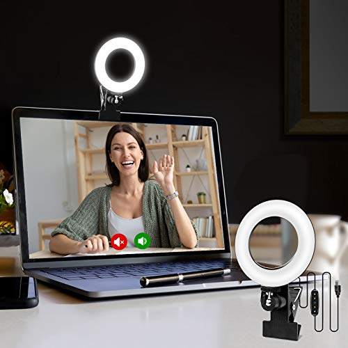 Cyezcor Video Conference Lighting Kit, Ring Light for Monitor Clip On,for Remote Working, Distance Learning,Zoom Call Lighting, Self Broadcasting and Live Streaming, Computer Laptop Video Conferencing | The Storepaperoomates Retail Market - Fast Affordable Shopping