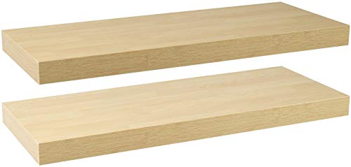 Sorbus® Floating Shelf — Hanging Wall Shelves Decoration — Perfect Trophy Display, Photo Frames — Extra Long 24 Inch (Maple Wood) | The Storepaperoomates Retail Market - Fast Affordable Shopping