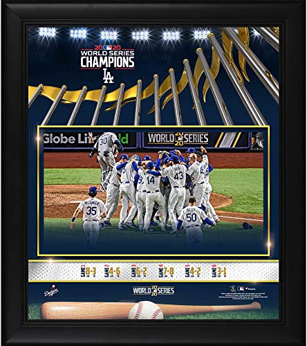 Los Angeles Dodgers 2020 MLB World Series Champions Framed 15″ x 17″ Collage – MLB Team Plaques and Collages