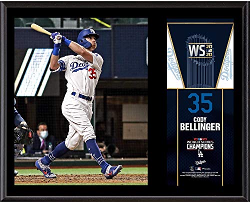 Cody Bellinger Los Angeles Dodgers 2020 MLB World Series Champions 12″ x 15″ Sublimated Plaque – MLB Player Plaques and Collages