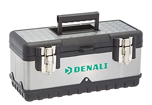 Amazon Brand – Denali Tool Box with Metal Latches, 15-inch