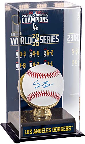 Cody Bellinger Los Angeles Dodgers Autographed Baseball and 2020 MLB World Series Champions Sublimated Display Case – Autographed Baseballs