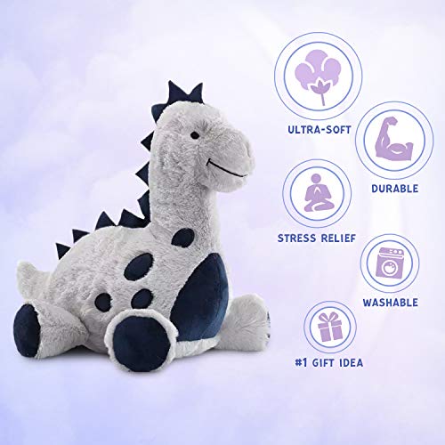 PASSIONFRUIT Dinosaur Plush Stuffed Animals | Adorable 12-Inch Dinosaur Toys for Boys and Girls | Assortment of Soft, Squeezable, Huggable Cute Stuffed Animals Makes a Great Gift for Kids | 4 Pack | The Storepaperoomates Retail Market - Fast Affordable Shopping