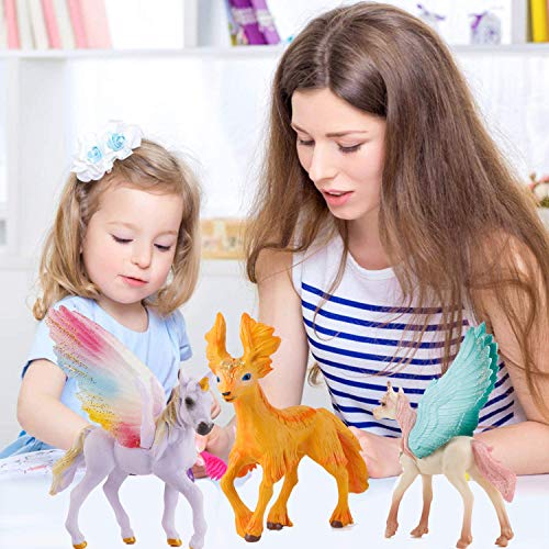 7PCS Unicorn Toy Figurine Set Unicorn Action Figures Cake Toppers for Birthday Party Decoration Figurines Playset Toys for Kids DIY Home Garden Decoration | The Storepaperoomates Retail Market - Fast Affordable Shopping