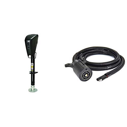 Lippert Components Power Stance™ Tongue Jack with Optional 2-Way to 7-Way powering System for RVs