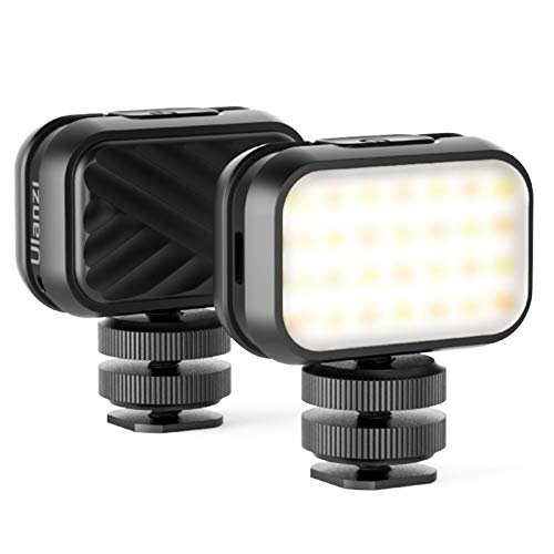 Mini Portable Light for Photograph, VL28 LED Video Vlog Light Hot Shoe on-Camera Light Rechargeable 5600K CRI 95+ for Gopro Hero 10 9 8 7 6 5 DJI OSMO Smartphone Sony ZV-1 A7 RX100 VII