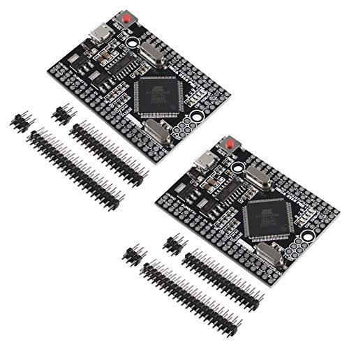 ACEIRMC 2pcs for MEGA 2560 PRO Embed CH340G/ATMEGA2560-16AU Chip with Male Pinheaders Compatible for Arduino Mega2560 Module