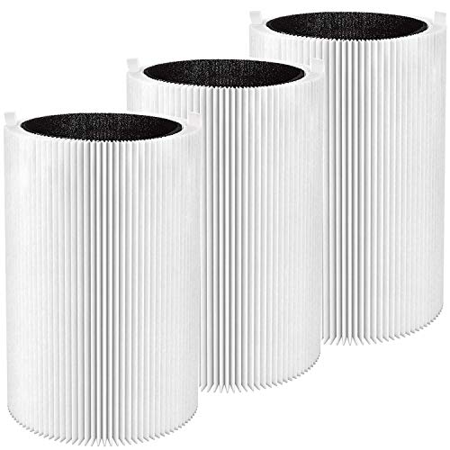 Smilyan 3 Pack Blue Pure 411 Replacement Filters for Blueair Blue Pure 411 411+ 411 Auto and Mini Air Purifier