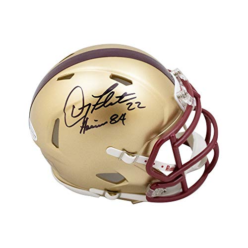 Doug Flutie Heisman 84 Autographed Boston College Speed Mini Football Helmet – BAS COA