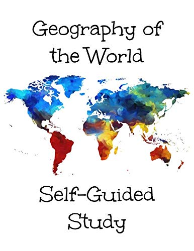 Geography of the World Self Guided Study Unschool, Homeschool, Workbook, Worksheets, Country and State Study