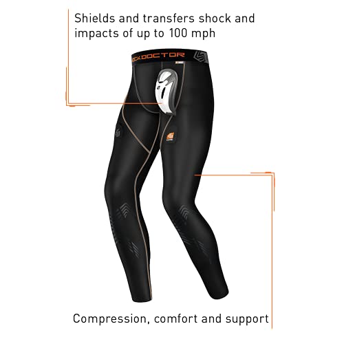 Shock Doctor mens Adult Core Support Compression Hockey Pant w cup, Black New, Adult XL US | The Storepaperoomates Retail Market - Fast Affordable Shopping