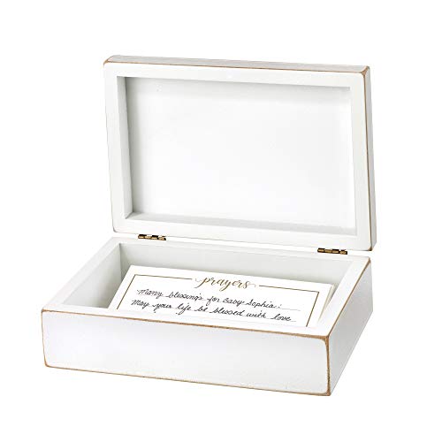Lillian Rose Bless This Child Prayer Box with Prayer Cards, Off White | The Storepaperoomates Retail Market - Fast Affordable Shopping