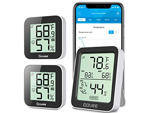 Govee Hygrometer Thermometer H5075 Bundle with Govee Temperature Humidity Monitor 2-Pack