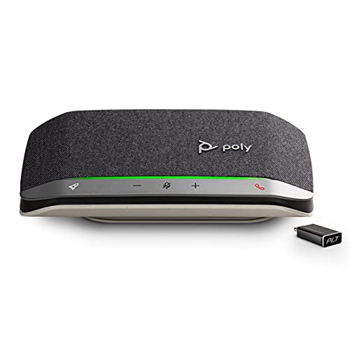 Poly Sync 20+ Bluetooth Speakerphone w/USB-C UC Bluetooth Adapter (Plantronics) – Personal Portable Speakerphone – Noise & Echo Reduction – Connect Wirelessly to PC/Mac/Cell Phone -Works w/Teams, Zoom | The Storepaperoomates Retail Market - Fast Affordable Shopping