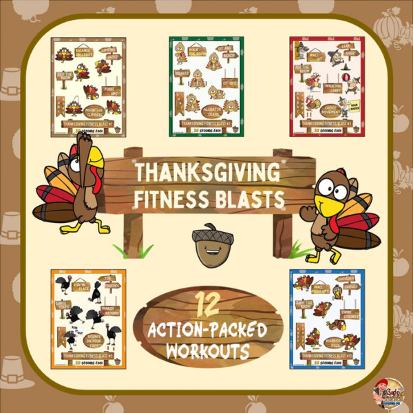 Thanksgiving Fitness Blasts- 12 ACTION-PACKED Workouts