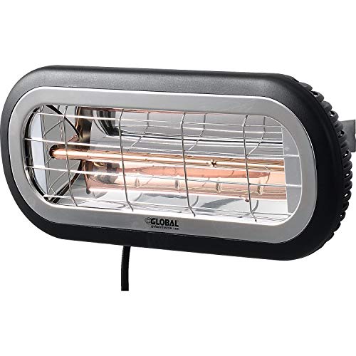 Infrared Patio Heater, Wall/Ceiling Mount, 1500W, 120V