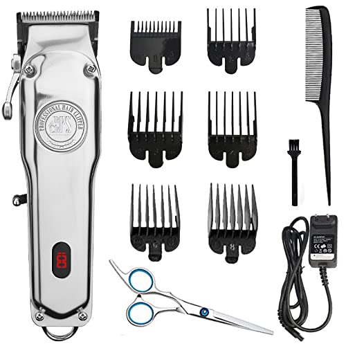 Tips for Clips Professional Hair Clippers for Men – Cordless Hair Clippers Machine – Barber Electric Hair Trimmer Men Clippers & Accessories Set – Grooming Beard & Hair Cutting Kit (13 Pieces)