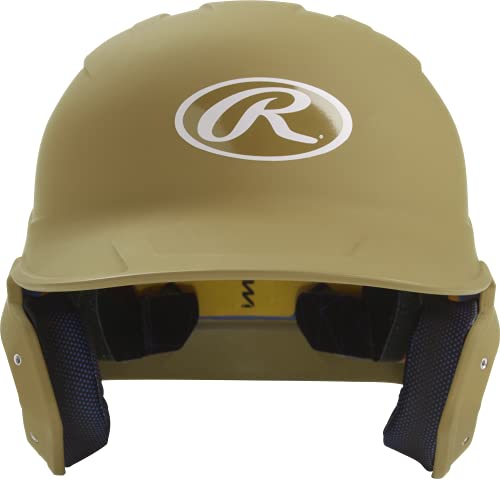 Rawlings | MACH Batting Helmet | Matte Vegas Gold | Junior (6 3/8″ – 7 1/8″)