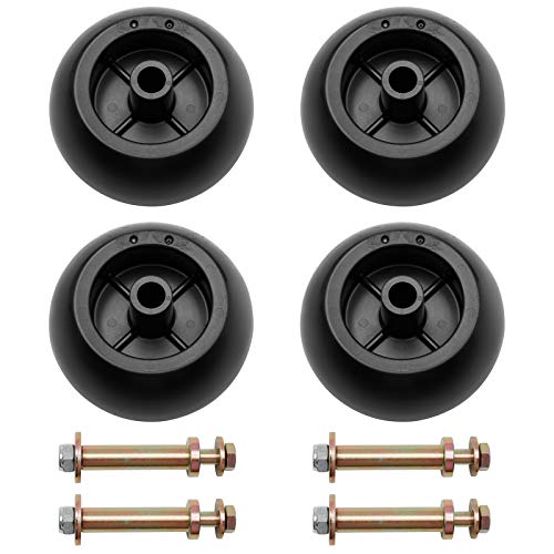 Mower Anti Scalp Deck Wheel Kit Set of 4 Replacement for Bad Boy 022-5234-98 Exmark 103-4051 103-7263 & Many Bore 5/8″ Wheel Size