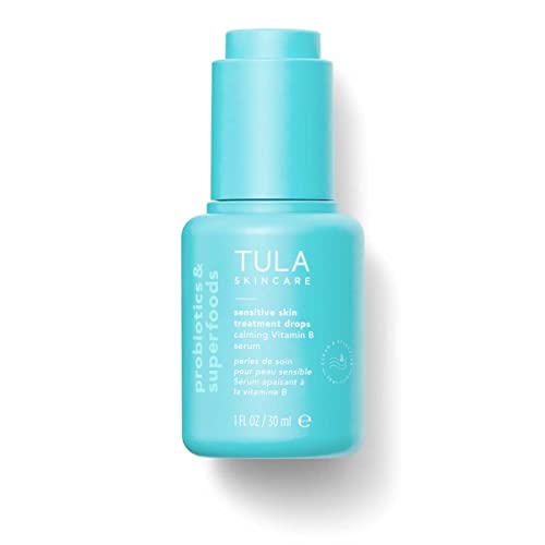 TULA Skin Care Sensitive Skin Treatment Drops | Skincare-First, Calming Vitamin B Serum, Soothes & Reduces Irritation while Improving Skin’s Resilience | 1 fl. oz.
