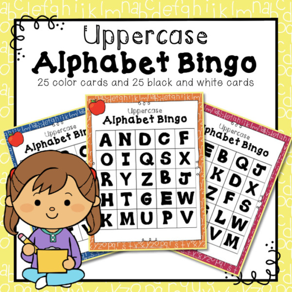 Uppercase Alphabet Bingo Game