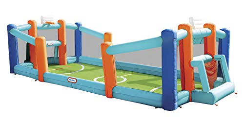 Little Tikes Huge Inflatable Backyard Soccer & Basketball Court for Multiple Kids